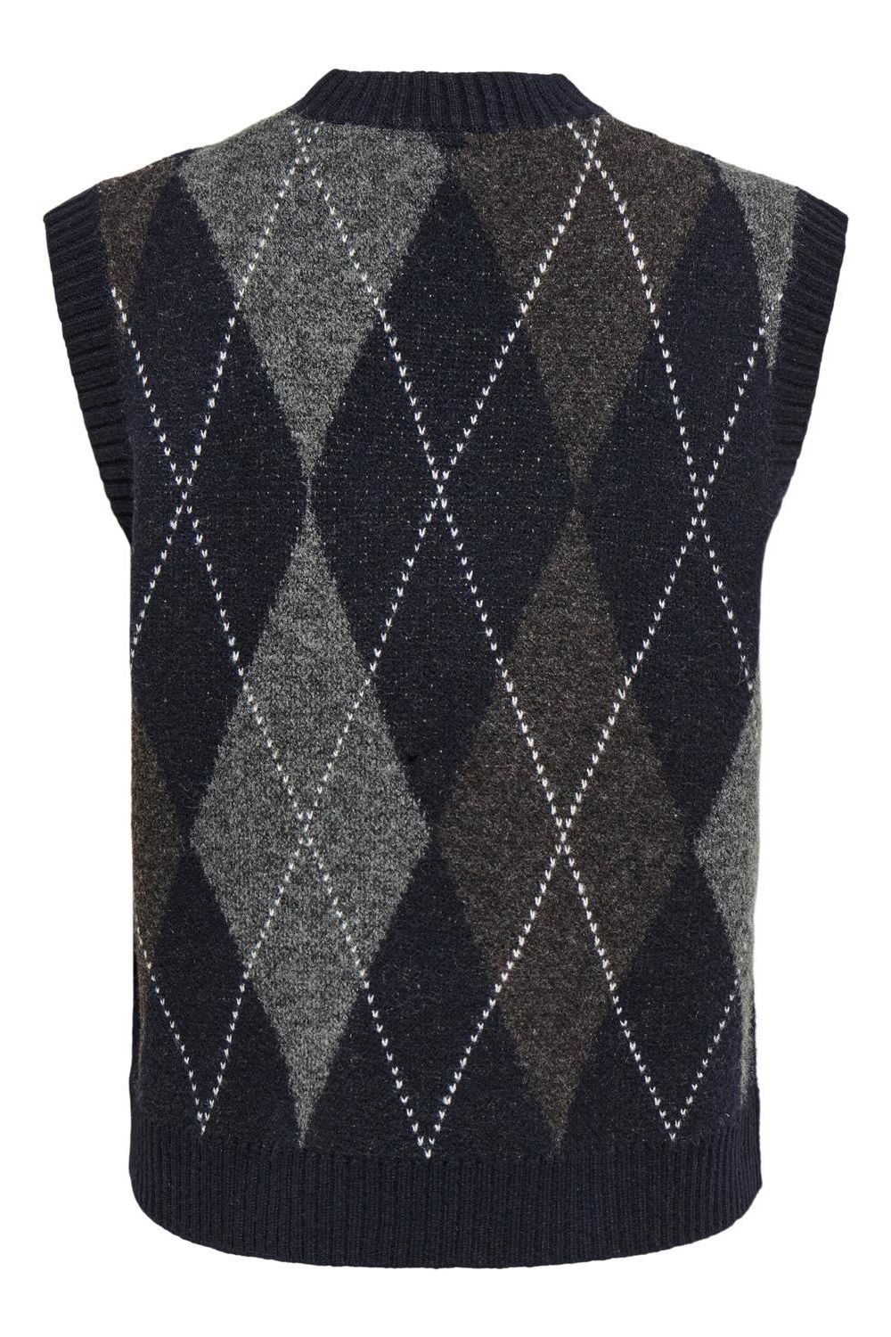 Onlrhombus Argyle Vest Knt Noos