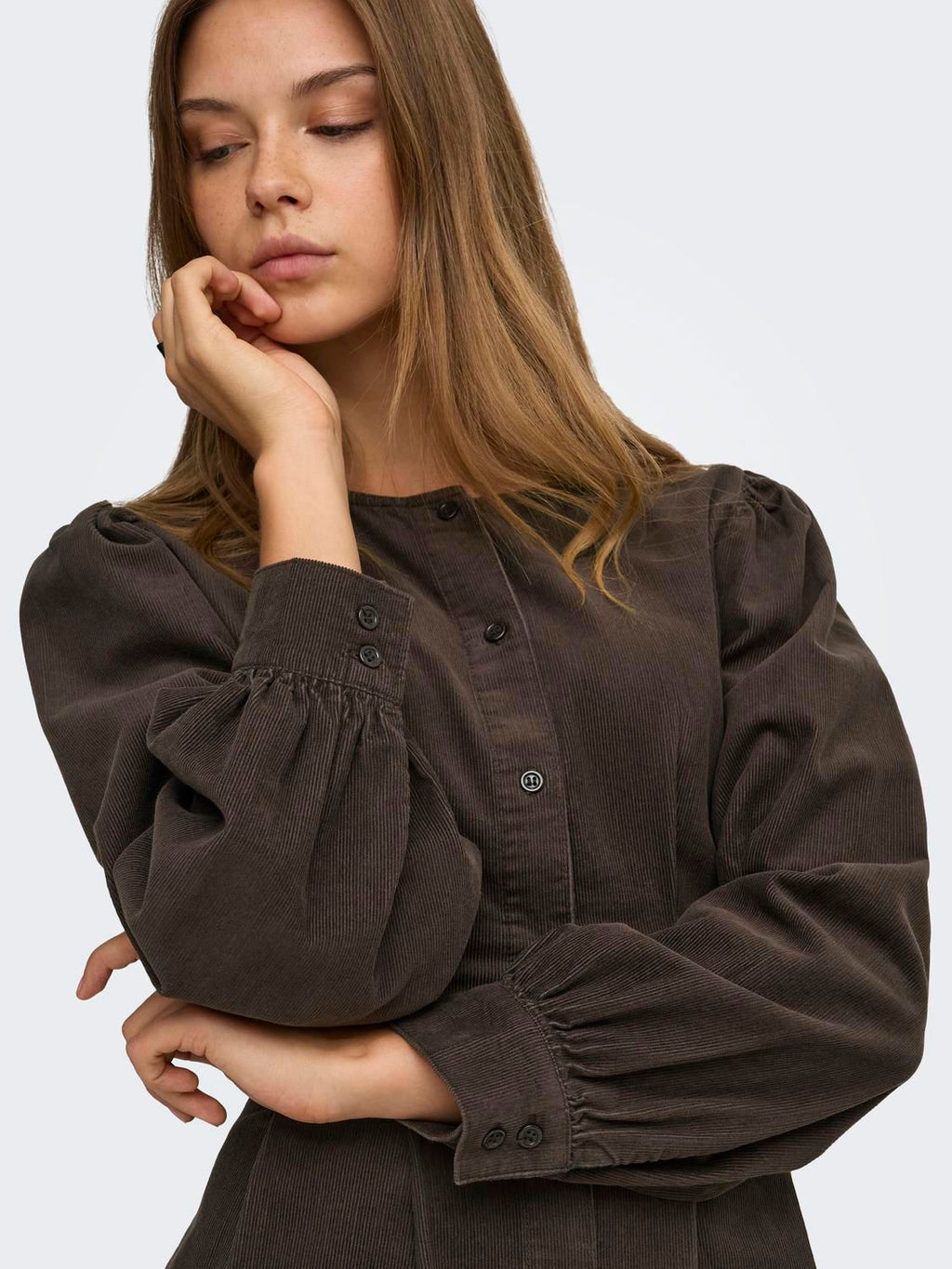 Onlnessa L/s Balloon Cord Dress Pnt
