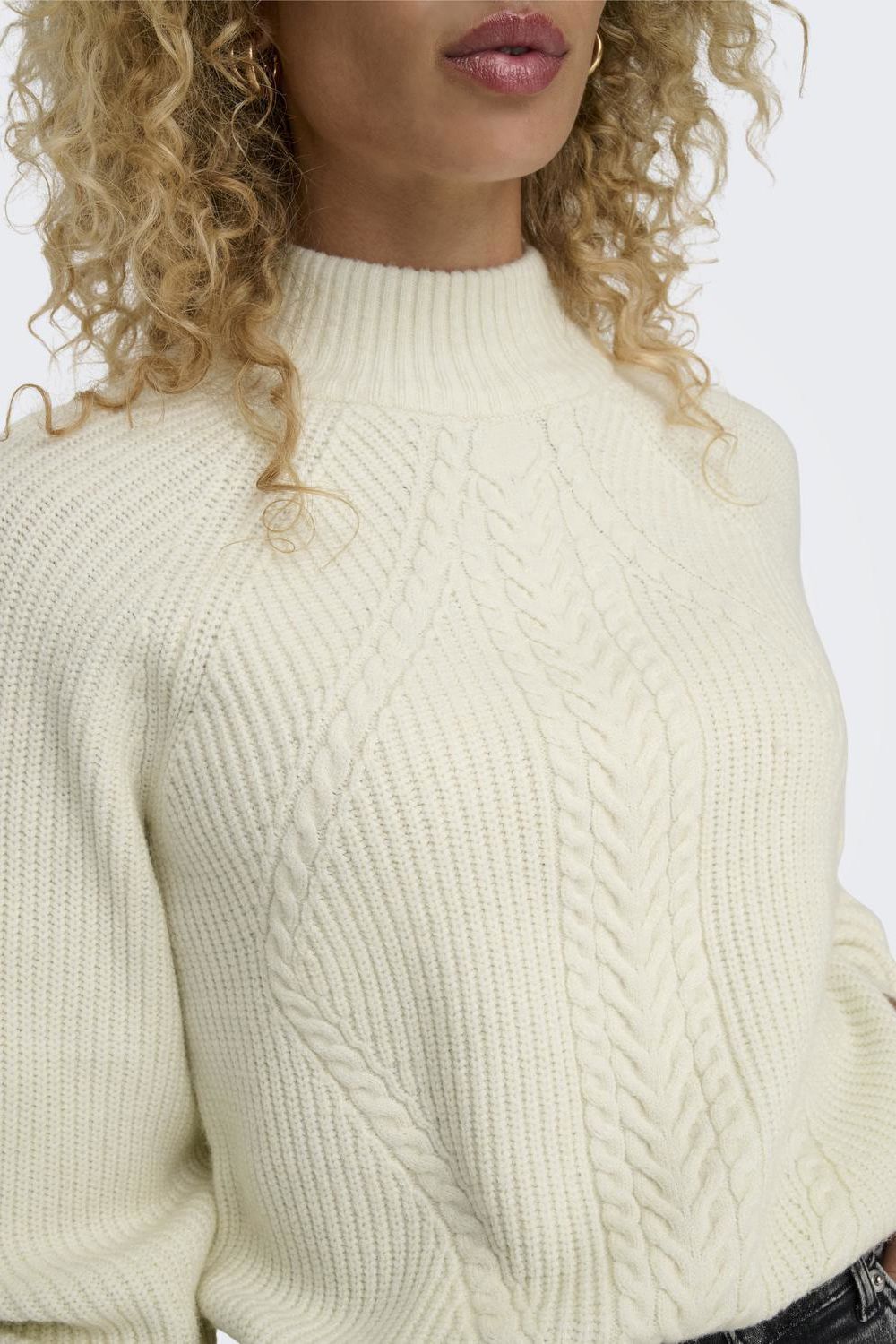 Onlkatia Ls Detail Highneck Noos Knt