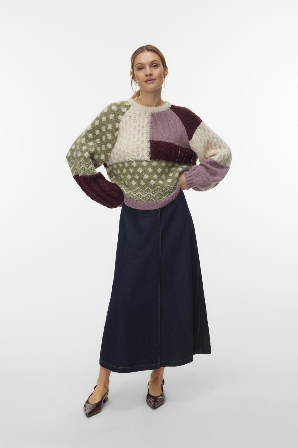 Vmkristin Ls O-Neck Pullover Boo