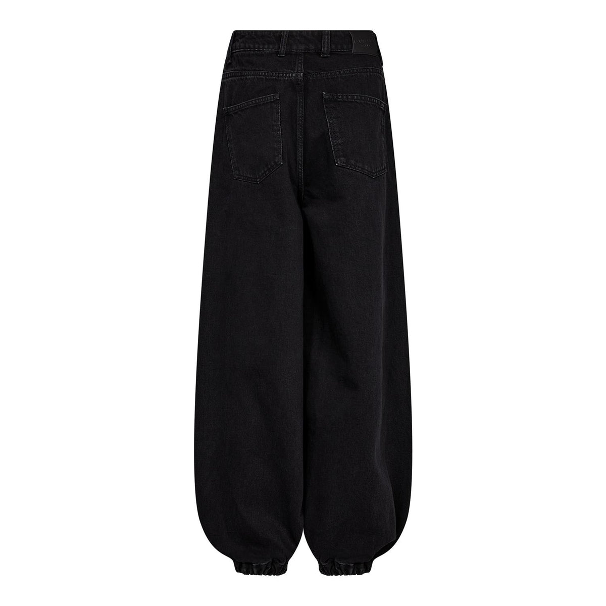 Denim Harem Pant - black