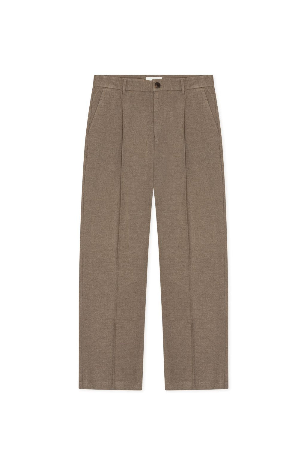 Flannel Pleated Tailored Pants
