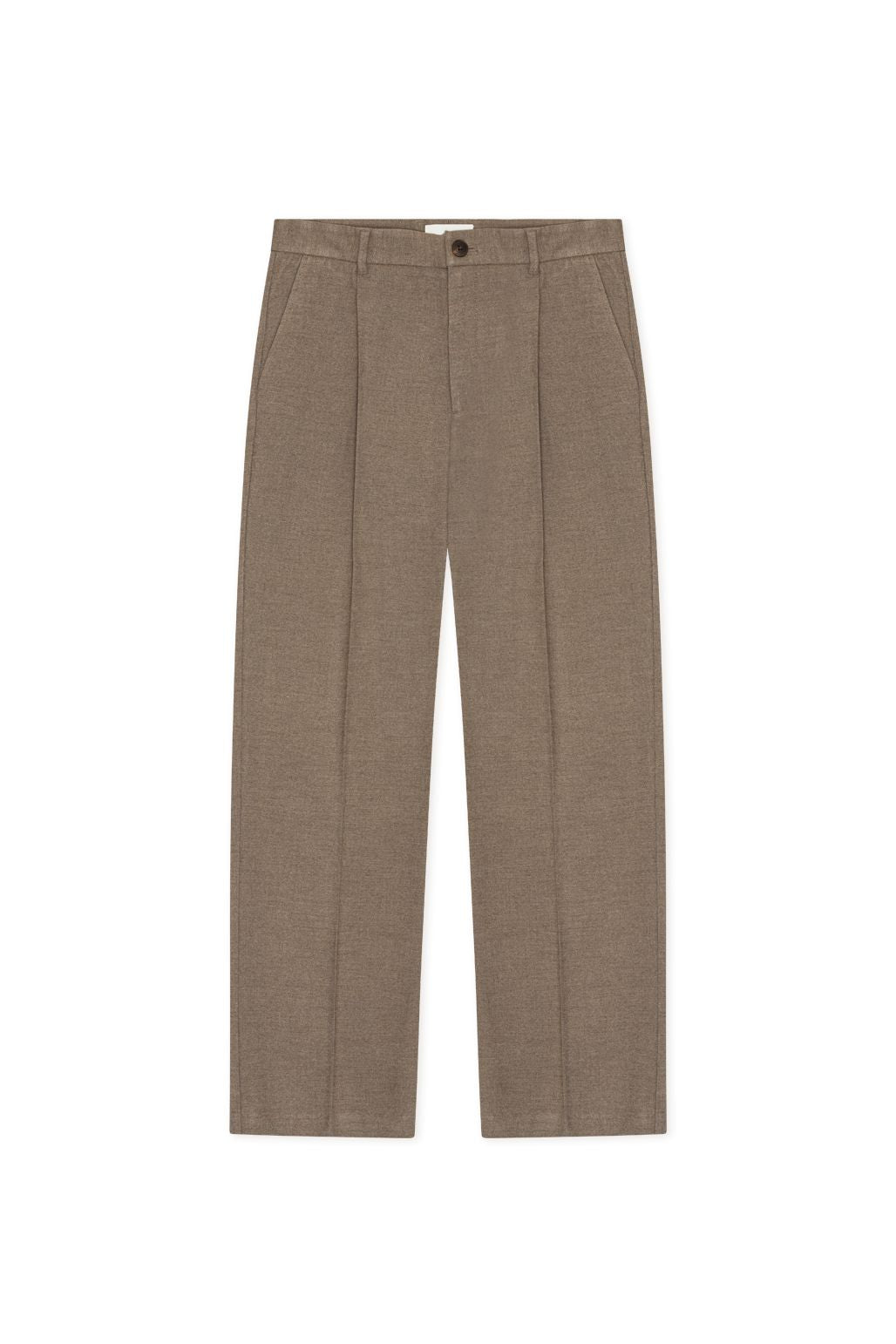 Flannel Pleated Tailored Pants