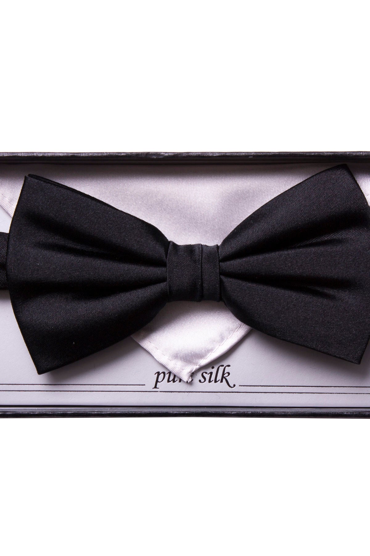 Silk Bowtie With Handky In Box