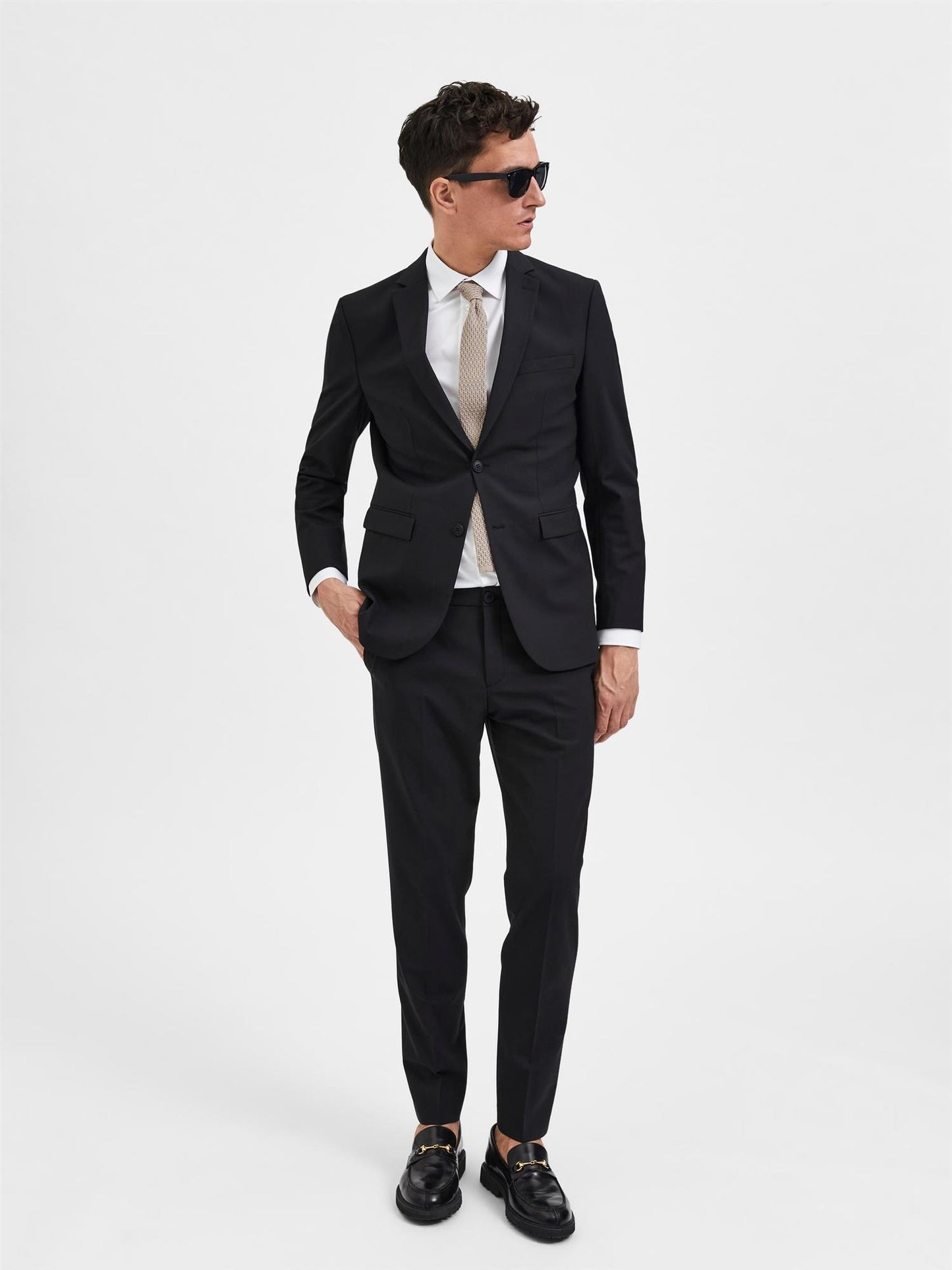 Elon slim trouser flex black