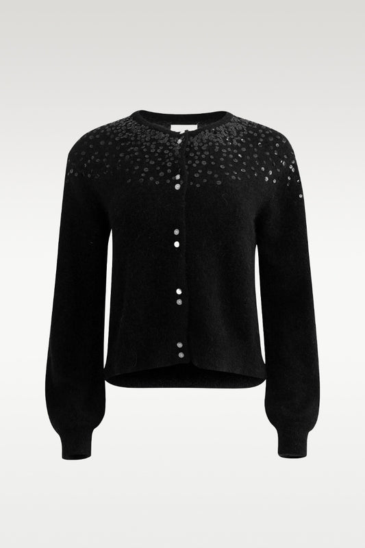 Ninella Cardigan Black/Paljetter