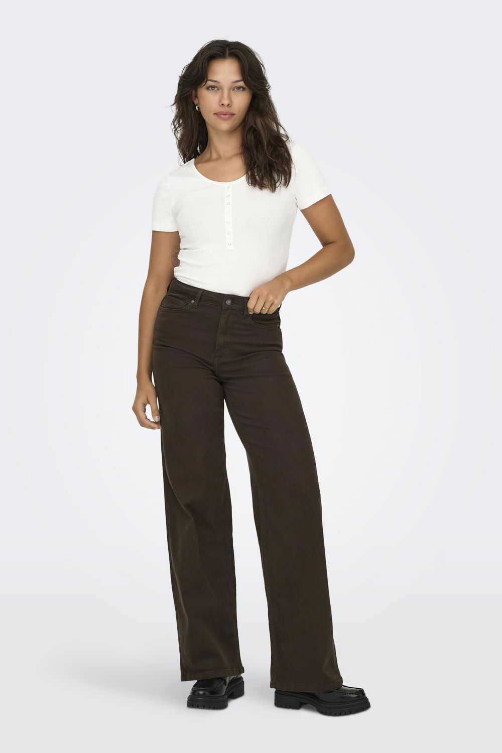 Onlmadison Blush Hw Wide Color Dnm Noos