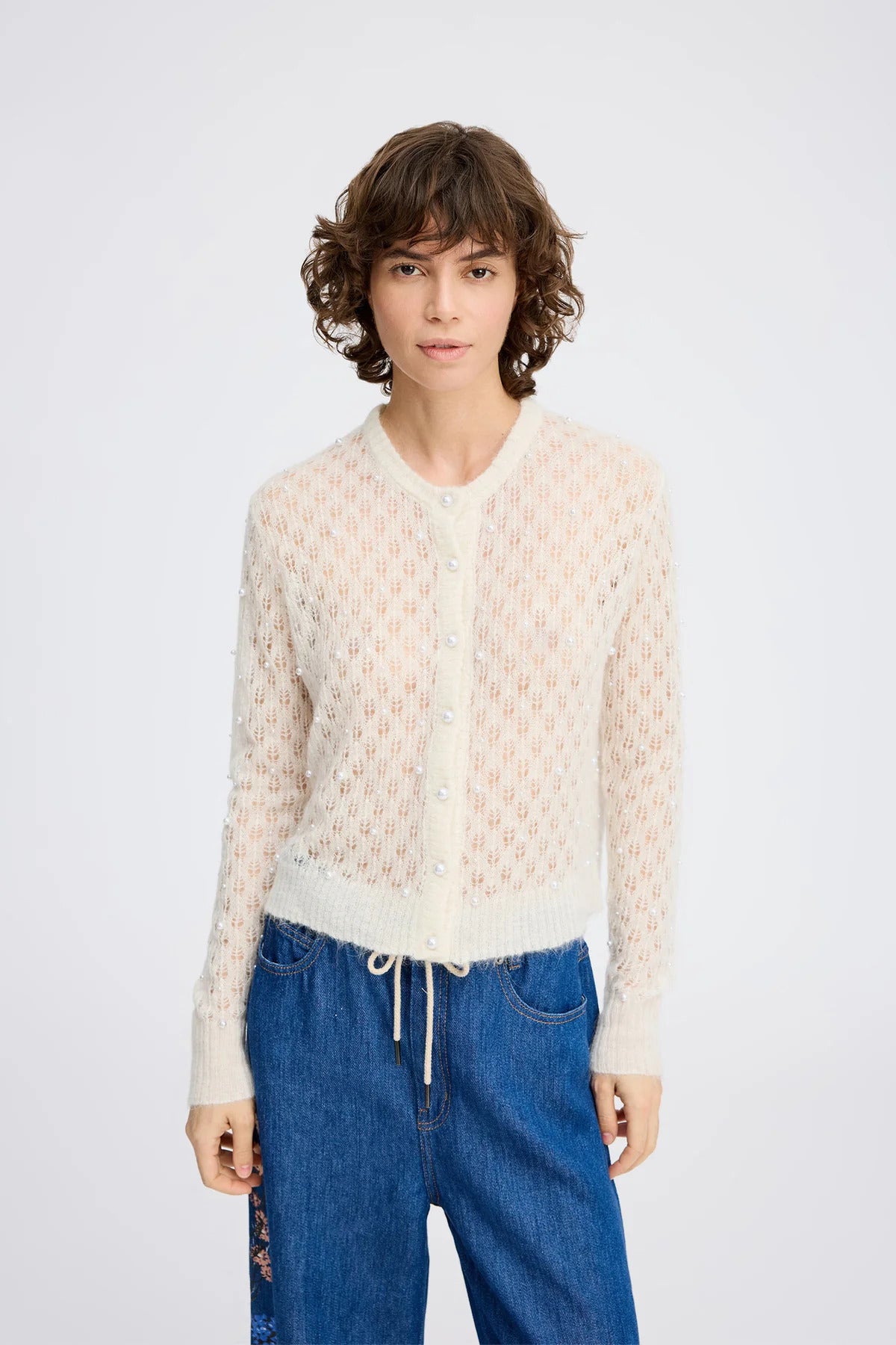 Perl Cardigan Ivory