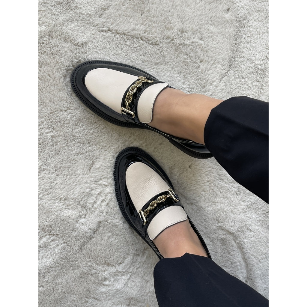 My Life Leather shoes black/beige gold