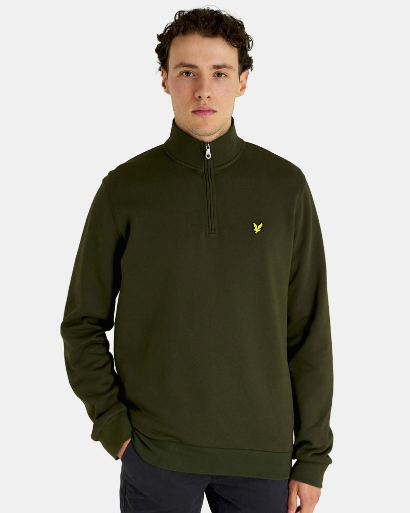 Quarter zip sweat grønn