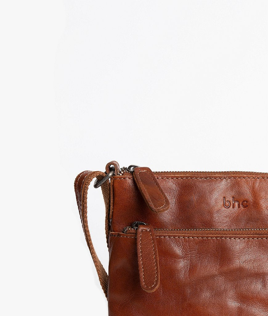 BHC nordic leather Topzipper Cognac