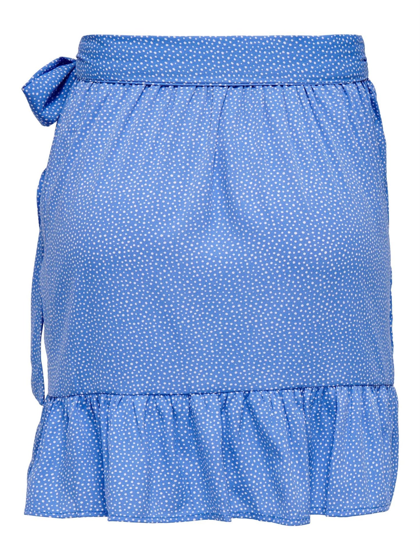 Only Olivia wrap skirt Blue Bonnet/confetti