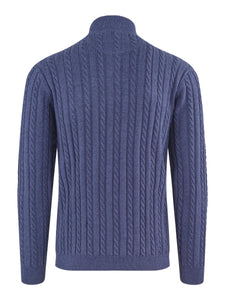 Arthur pullover zip blue