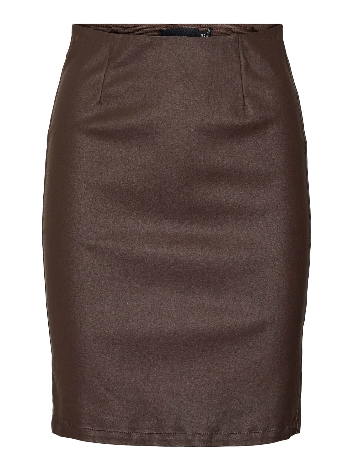 Milly hr coated pencel skirt Coffee bean