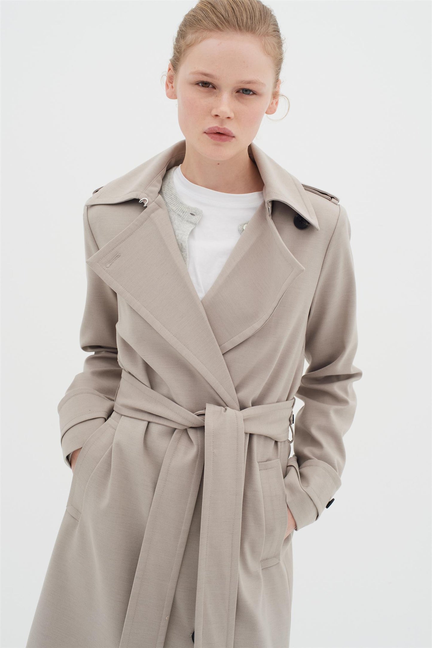 Tinah IW short trench Simply Taupe M