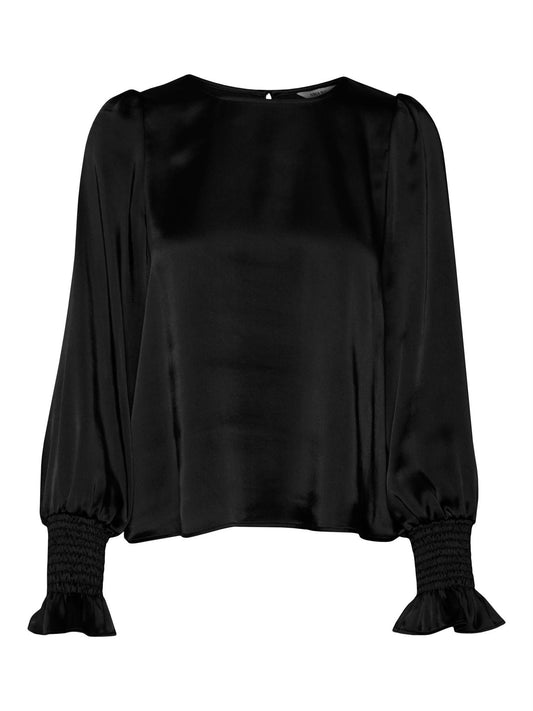 Beatrice ls o- neck black