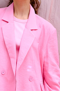 Mika oversize blazer candy pink