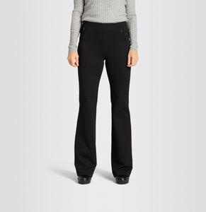 Boot zip pant black