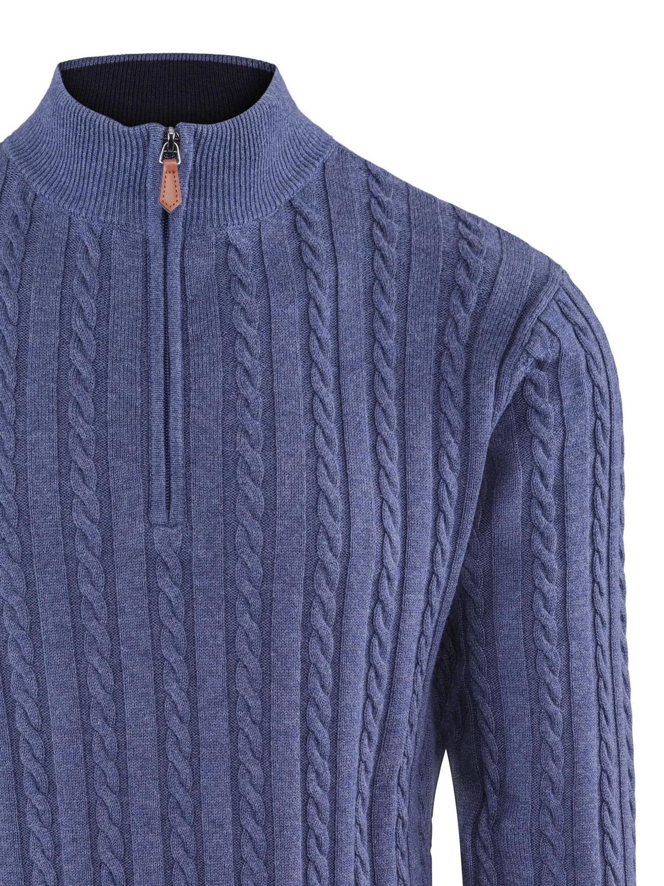Arthur pullover zip blue