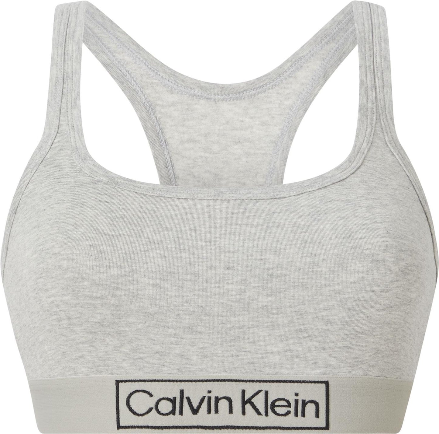 Unlined Bralette Logo Grey