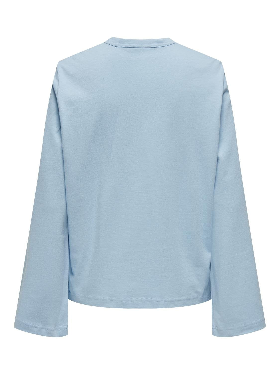 Lina l/s wide sleeve top clear sky