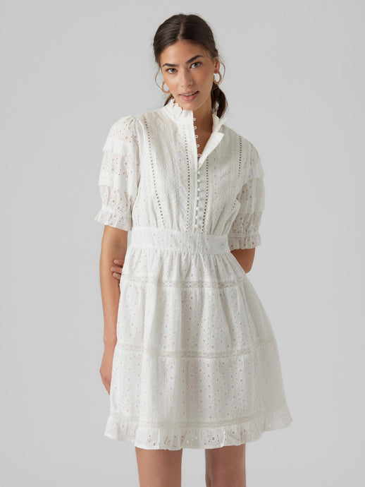 VM Nonnie ss short dress White
