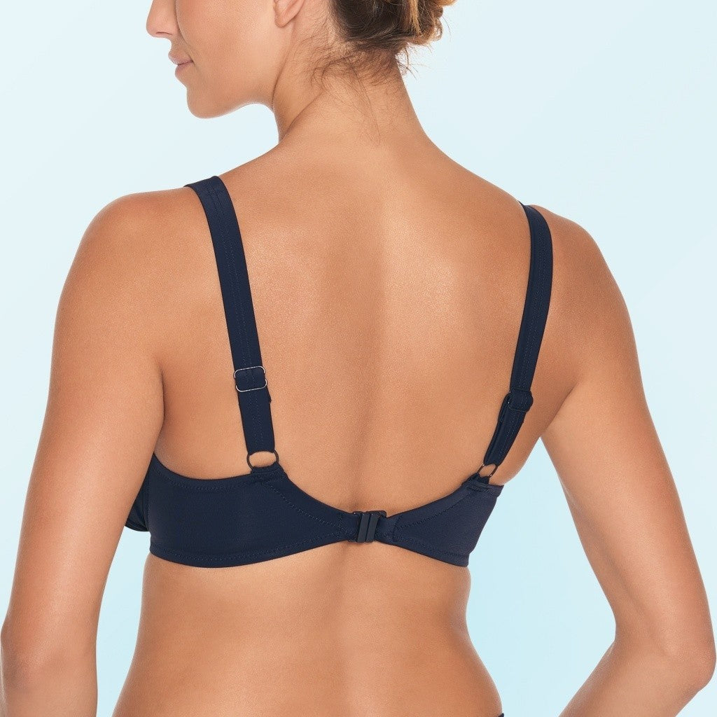 Full-cup bikini top Navy