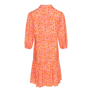 Imogene Short Dress Orange Mix