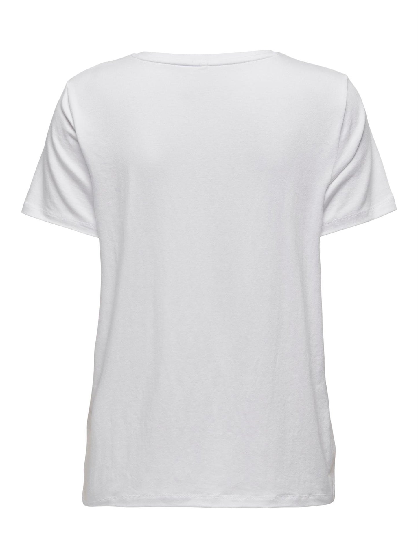 Moster ss v-hals t-shirt white
