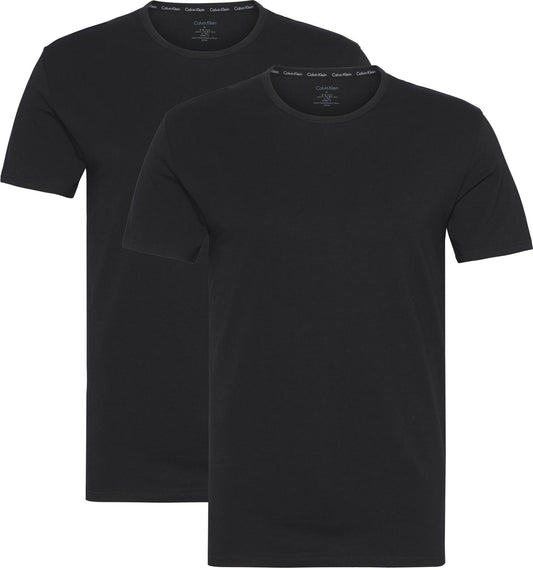 2 pk. T-shirt Crew neck Black