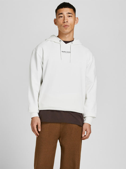 Woody spring sweat hettegenser cloud dancer