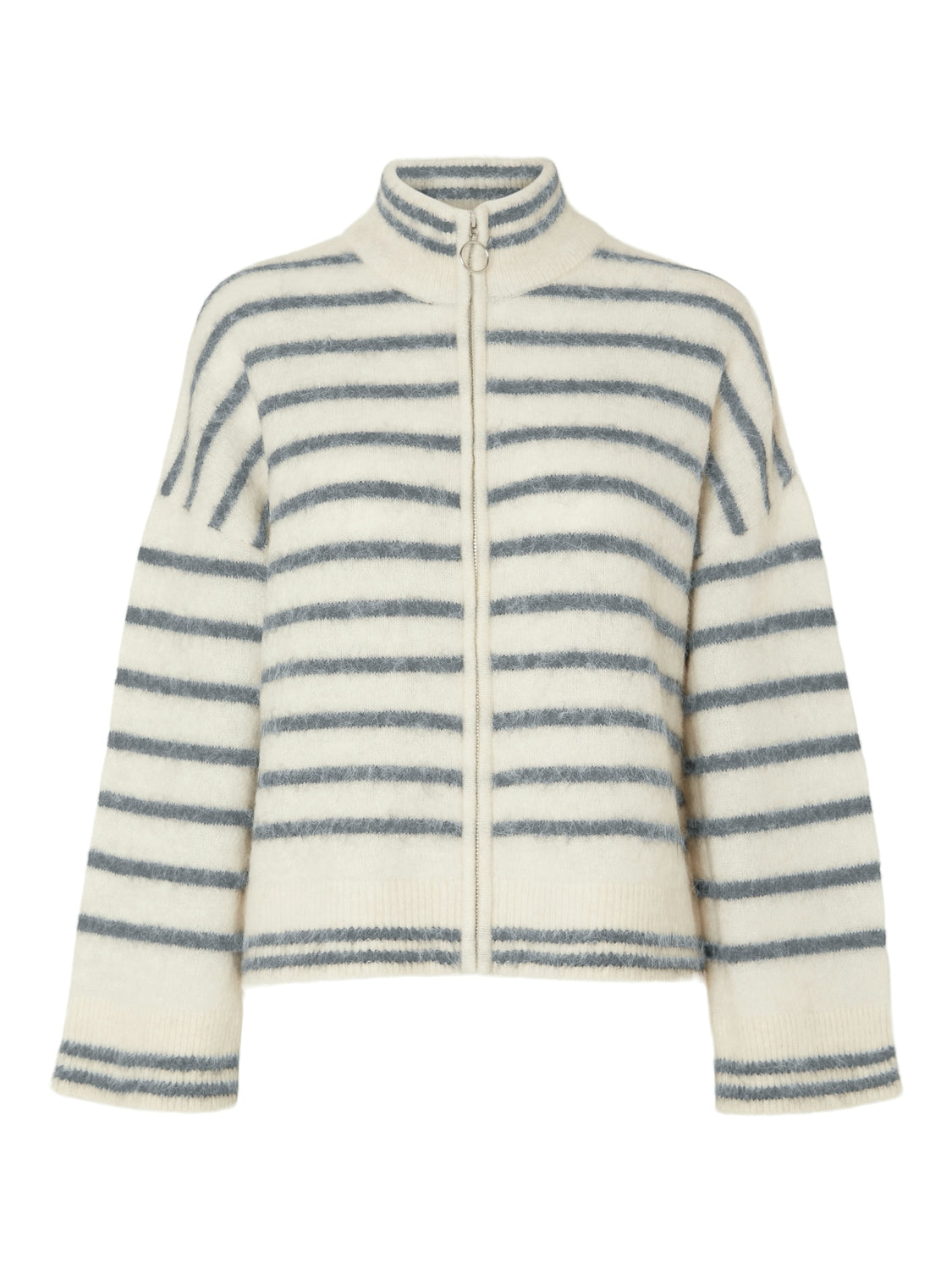 Sia Ras stripe  LS knit cardigan ex