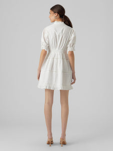 VM Nonnie ss short dress White