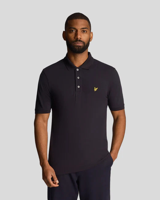 Plain polo t-shirt Dark Navy