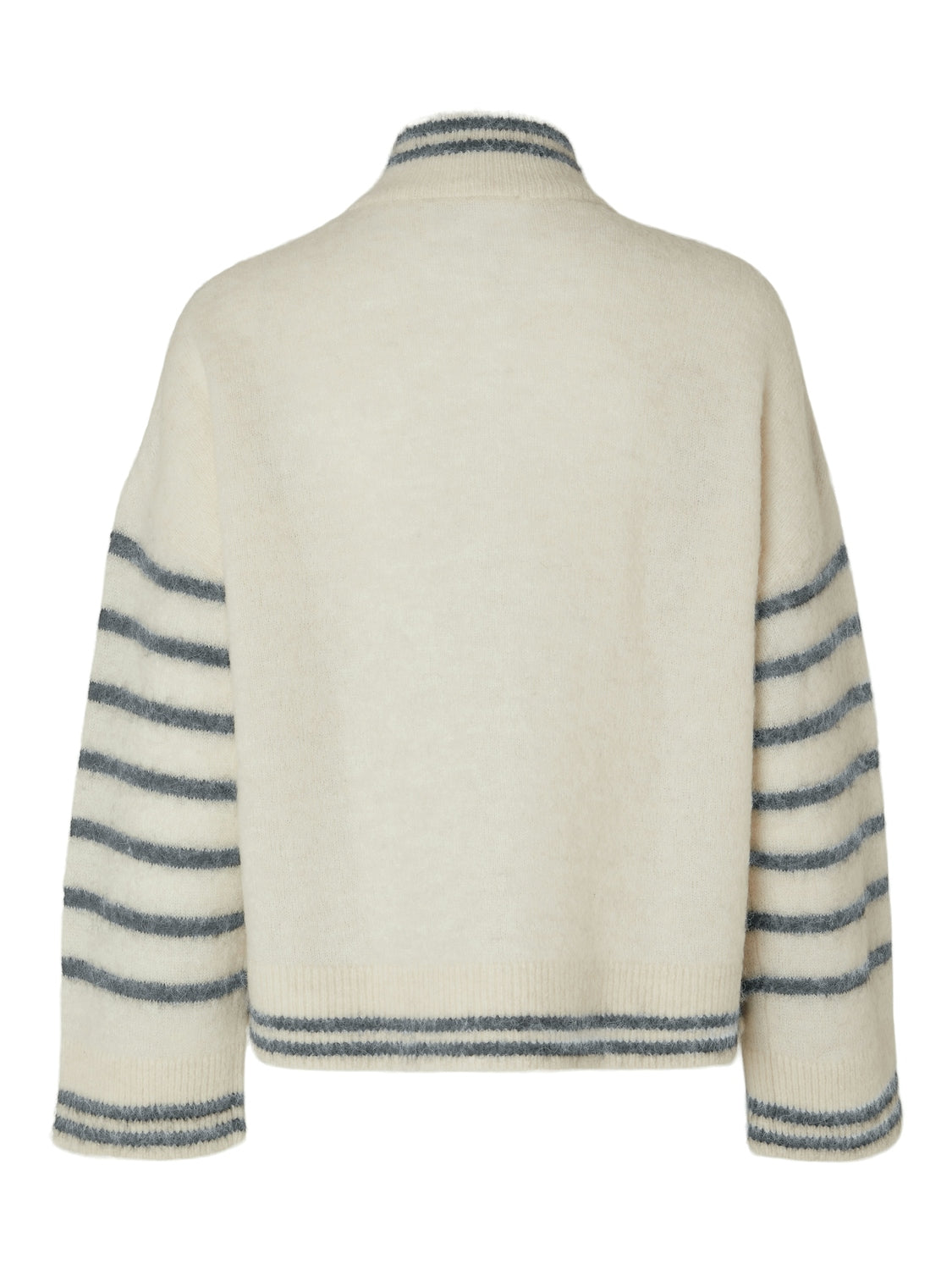 Sia Ras stripe  LS knit cardigan ex