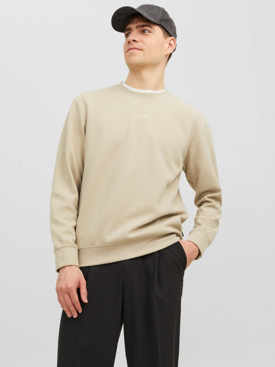 David Structure Sweat Crew  Neck Pure Cashmere