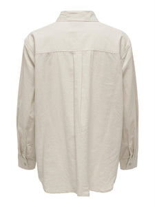 ONLTokyo linen blend shirt Moonbean